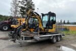Caterpillar 302CR avec engcon et remorque – Image 27
