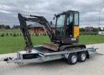 Volvo ECR25D avec 3 godets et Remorque – Image 2