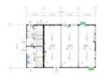Bungalows salle de pause et WC séparés 59 m² [4 x 20 pieds] – Image 2