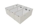 Bungalows sanitaires 3 vestiaires 6 douches 44,4 m² [3 x 20 pieds]