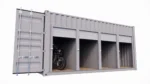 Garage motos 4 places et 4 portes en container de 20 pieds – Image 3